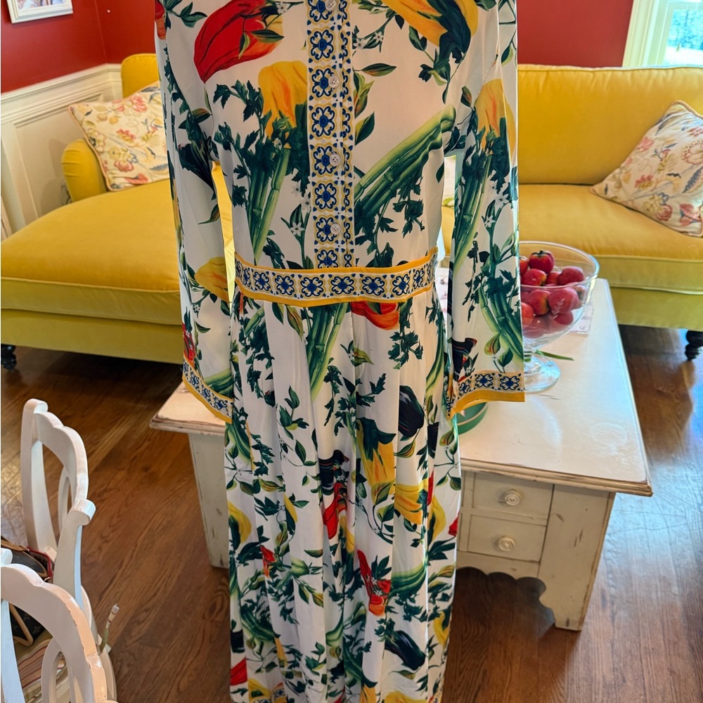 Commense Vibrant Floral Long Sleeve Dress